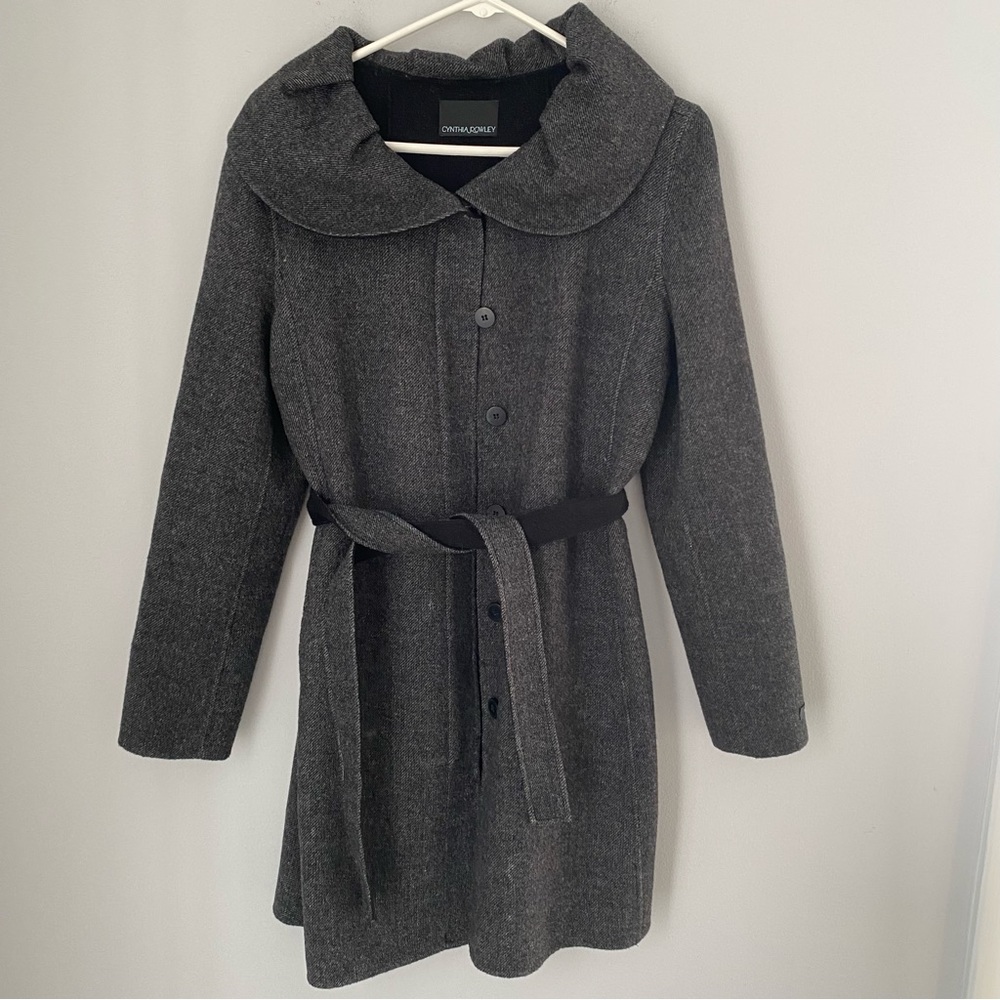 Cynthia Rowley Women’s Button Front Wool Coat